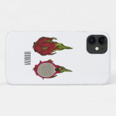 Coques Case-Mate iPhone Illustration de dragon fruit (Dos (Horizontal))