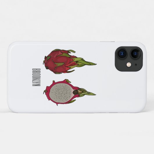 Coques Case-Mate iPhone Illustration de dragon fruit (Dos (Horizontal))
