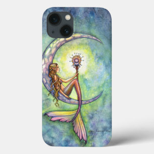 iPhone 13 Case Illustration de fantaisie de sirène lunaire