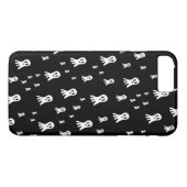 Coques Case-Mate iPhone Illustration de fantôme gothique effrayant (Dos (Horizontal))