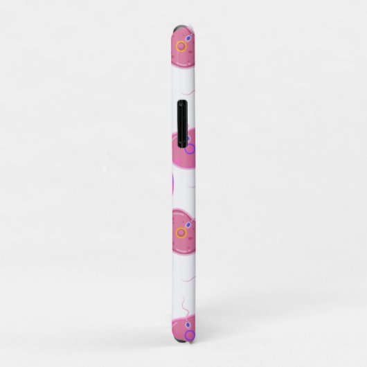 Coques Case-Mate iPhone Illustration de fertilisation plate (Dos/Droite)