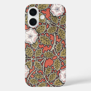 Coques iPhone 16 Illustration de fleur d'art de rose sauvage vintag