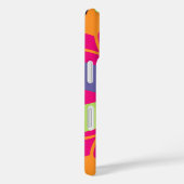 Coques Case-Mate iPhone illustration de formes florales orange (Verso / Droite)