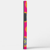 Coques Case-Mate iPhone illustration de formes florales orange et rose (Verso / Droite)