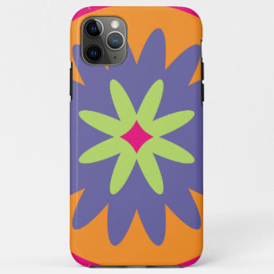Case-Mate iPhone Case illustration de formes florales orange et rose