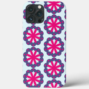 Case-Mate iPhone Case Illustration de formes florales violettes et roses