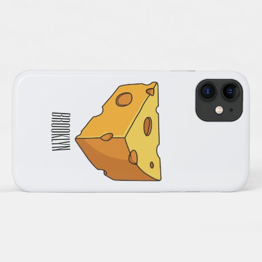 Coques Case-Mate iPhone Illustration de fromage (Dos (Horizontal))