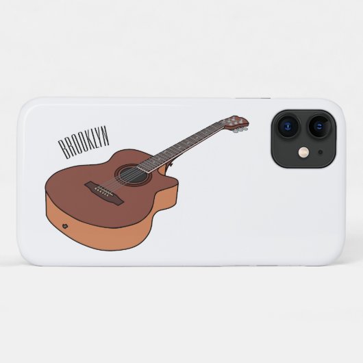 Coques Case-Mate iPhone Illustration de guitare acoustique (Dos (Horizontal))
