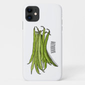 Coques Case-Mate iPhone Illustration de haricots verts (Dos)