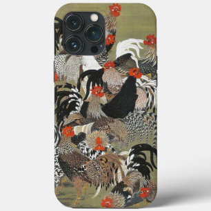 Case-Mate iPhone Case Illustration de Hen Roosters par Ito Jakuchu
