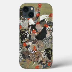 Case-Mate iPhone Case Illustration de Hen Roosters par Ito Jakuchu