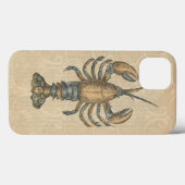 Coques Case-Mate iPhone Illustration de homard, fruits de mer du Maine (Verso (horizontal))