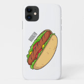 Coques Case-Mate iPhone Illustration de Hot dog (Dos)