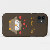 Coques Case-Mate iPhone Illustration de I Owl You (Dos (Horizontal))