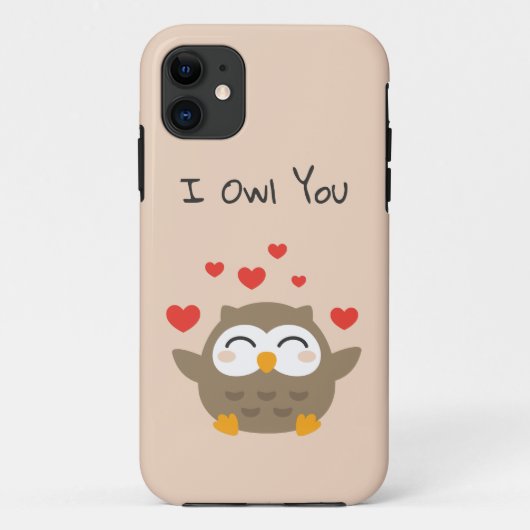 Coques Case-Mate iPhone Illustration de I Owl You (Dos)