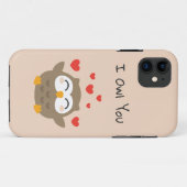 Coques Case-Mate iPhone Illustration de I Owl You (Dos (Horizontal))