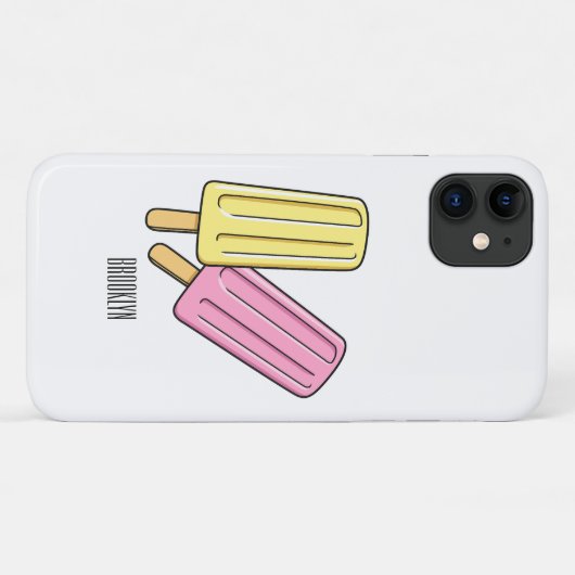 Coques Case-Mate iPhone Illustration de Ice pop (Dos (Horizontal))