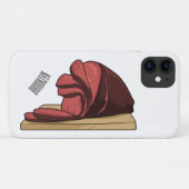 Coques Case-Mate iPhone Illustration de jambon (Dos (Horizontal))
