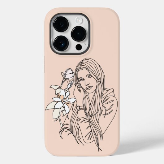 Coques Case-Mate iPhone Illustration de la femme Boho Abstraite, Boho Chic (Verso)