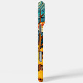 Coques Case-Mate iPhone Illustration de la forêt de champignons Art Rétro (Verso / Droite)