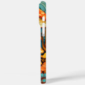 Coques Case-Mate iPhone Illustration de la forêt de champignons Art Rétro (Verso / Gauche)