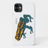Coques Case-Mate iPhone Illustration de la grenouille à fléchettes de pois (Dos)