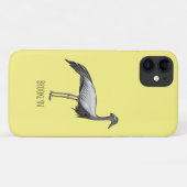 Coques Case-Mate iPhone Illustration de la grue Demoiselle (Dos (Horizontal))