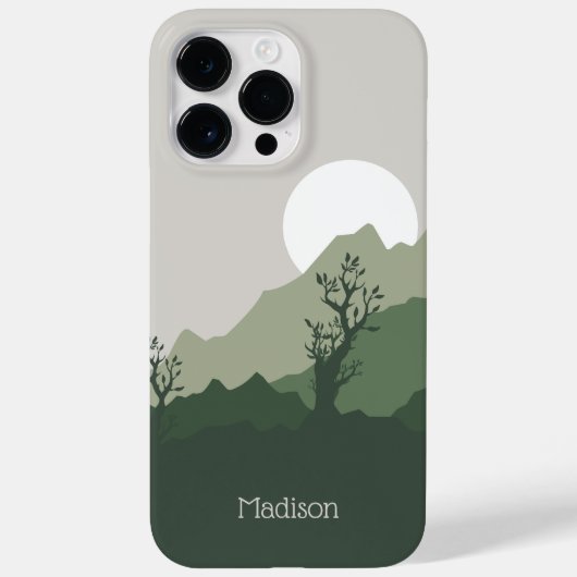 Coques Case-Mate iPhone Illustration de la nature de nom personnalisé (Verso)