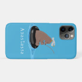Coques Case-Mate iPhone Illustration de la pêche de l'ourson mou (Dos (Horizontal))