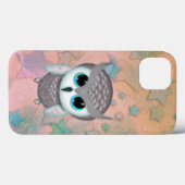 Coques Case-Mate iPhone Illustration de la Petite Chouette Grumpy Horned (Verso (horizontal))