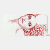 Coques Case-Mate iPhone Illustration de la stock en chef de la femme Redhe (Verso (horizontal))