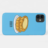 Coques Case-Mate iPhone Illustration de la tarte à l'oeuf (Dos (Horizontal))