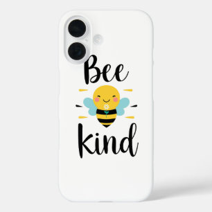 Coques iPhone 16 Illustration de l'abeille fantaisiste et gentille