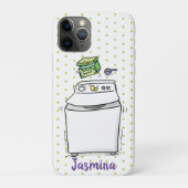 Coques Case-Mate iPhone Illustration de lave-linge mignonne (Dos)