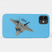 Coques Case-Mate iPhone Illustration de l'avion de chasse (Dos (Horizontal))