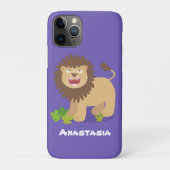 Coques Case-Mate iPhone Illustration de l'effervescence de lions heureux (Dos)