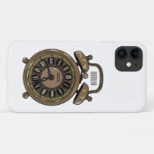 Coques Case-Mate iPhone Illustration de l'horloge d'alarme (Dos (Horizontal))