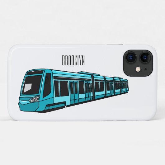 Coques Case-Mate iPhone Illustration de locomotive électrique (Dos (Horizontal))
