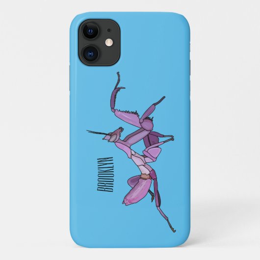 Coques Case-Mate iPhone Illustration de l'orchidée mante (Dos)