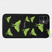 Coques Case-Mate iPhone Illustration de Luna Moth (Dos (Horizontal))