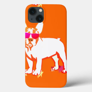 Etui iPhone Case-Mate Illustration de lunettes de soleil pour chien Fren