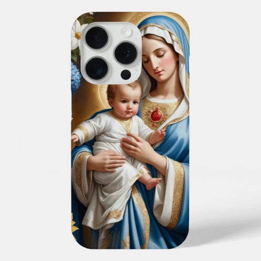 Coques Case-Mate iPhone Illustration de Mère Marie et Bébé Jésus (Verso)
