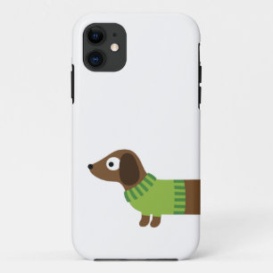 Coques Pour iPhone Illustration de mignonne long Dachshund