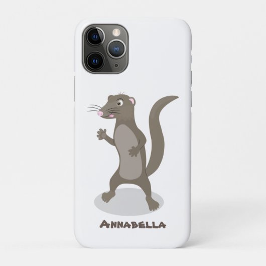 Coques Case-Mate iPhone Illustration de mignonne mangouste (Dos)
