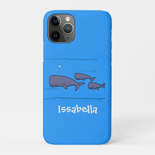 Coques Case-Mate iPhone Illustration de mignonne migratrice de baleines à (Dos)