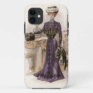 Case-Mate iPhone Case Illustration de mode vintage Edwardian Lady Fox