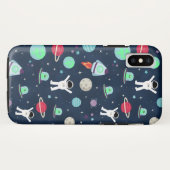Coques Case-Mate iPhone illustration de motif spatial (Dos (Horizontal))