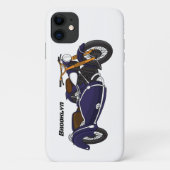 Coques Case-Mate iPhone Illustration de moto pourpre Sidecar (Dos)