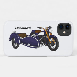 Case-Mate iPhone Case Illustration de moto pourpre Sidecar