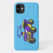 Coques Case-Mate iPhone Illustration de moto Purple Quad (Dos)